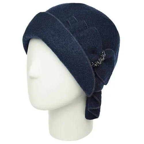 Шляпа Di Lana, демисезон/зима, размер 56-58, синий