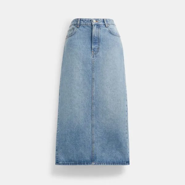 Юбка COACH Long Denim, синий