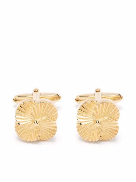 LANVIN запонки с цветочным декором