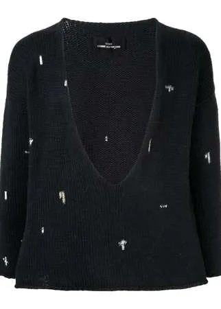 Comme Des Garçons Pre-Owned джемпер с глубоким вырезом