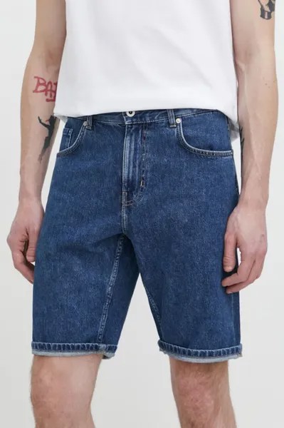 Джинсовые шорты Karl Lagerfeld Jeans, темно-синий