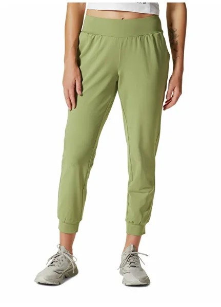 Зеленые женские брюки с нормальной талией Mountain Hardwear