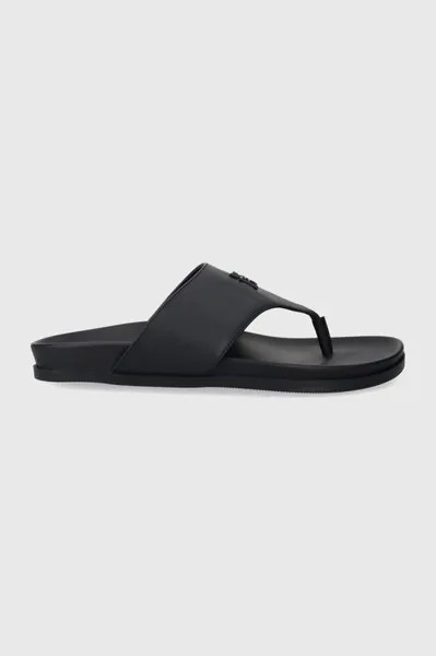 Кожаные шлепанцы THONG COMFORT SANDAL Tommy Hilfiger, темно-синий
