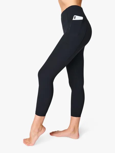 Супермягкие леггинсы для йоги Sweaty Betty 7/8, черные