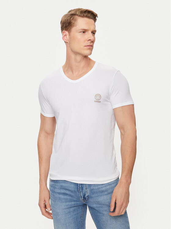 Футболка стандартного кроя Versace, белый
