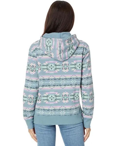 Худи Life is Good Southwestern Geo Pattern Simply True Fleece Hoodie, цвет Smoky Blue