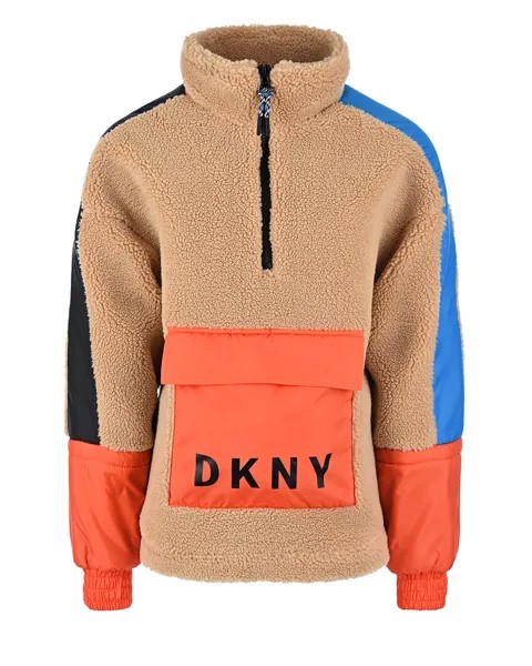 Свитшот с воротом на молнии DKNY детский