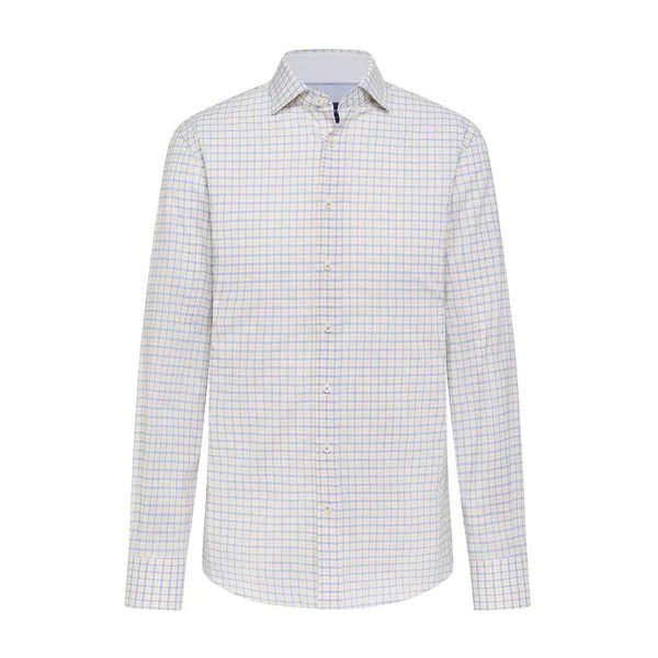 Рубашка Hackett Two Colour Cotton London Ggham, белый