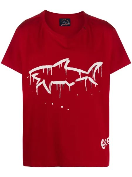 Greg Lauren X Paul & Shark футболка с принтом