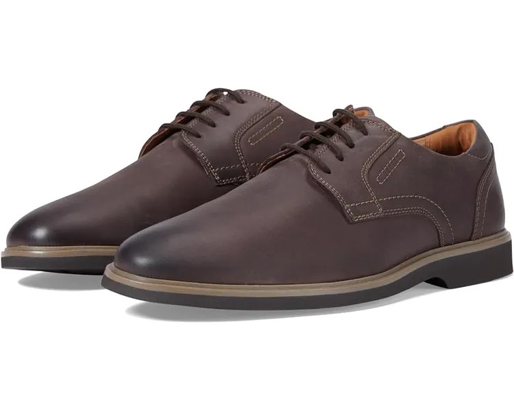 Оксфорды Clarks Malwood Lace, цвет Dark Brown Leather