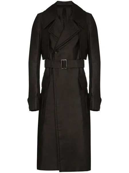 Rick Owens двубортный тренч