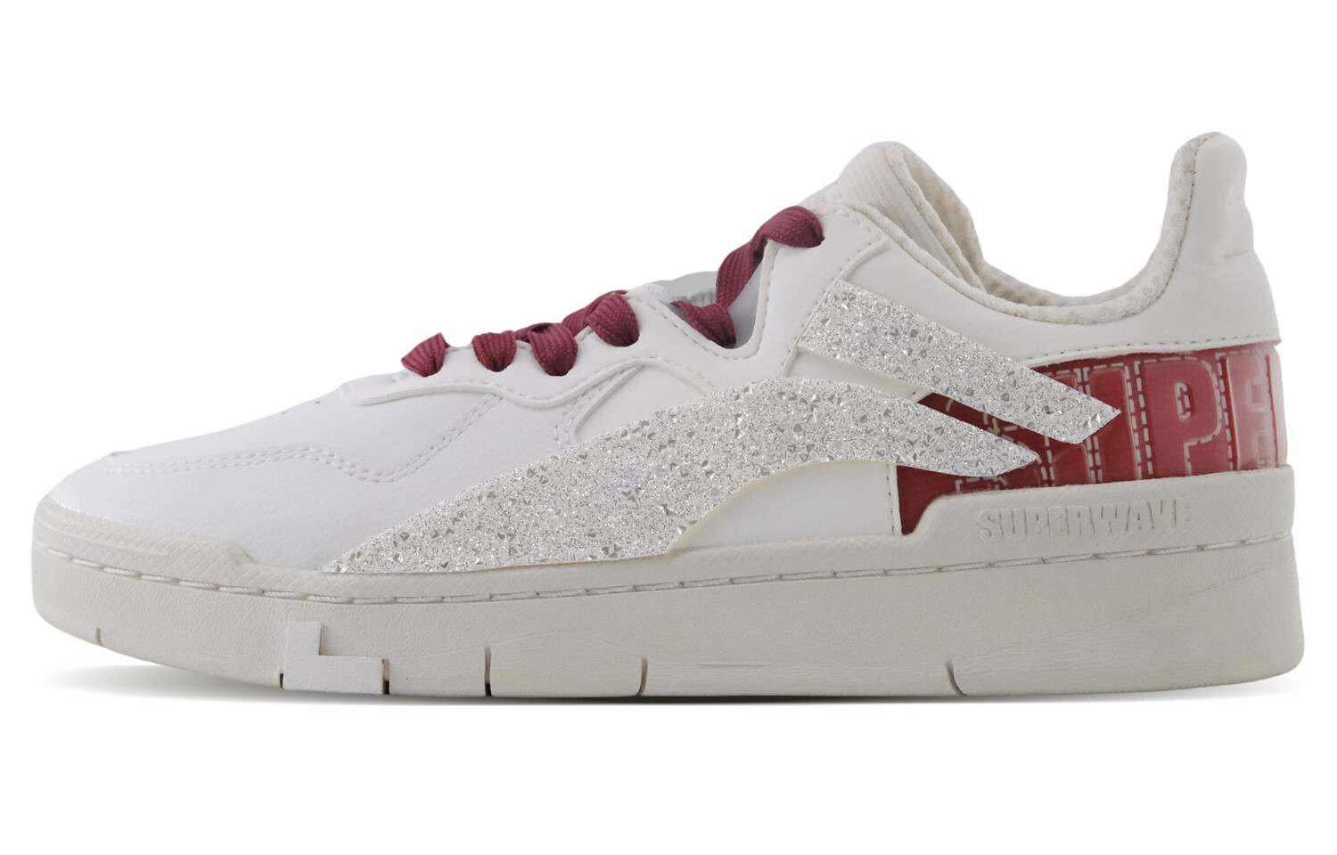 Кроссовки LINING Wave Skateboarding Shoes Women's Low-top White/red, белый