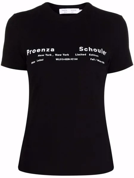 Proenza Schouler White Label футболка с логотипом