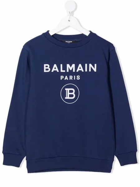 Balmain Kids толстовка с логотипом