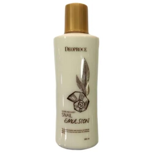 Deoproce Hydro Recovery Snail Emulsion Восстанавливающая эмульсия для лица с муцином улитки, 380 мл