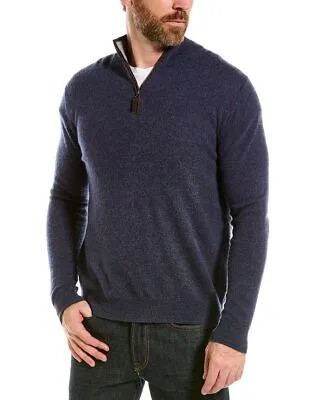 Magaschoni кашемировый свитер с молнией 1/4, мужской фиолетовый, S