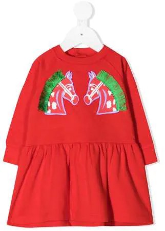 Stella McCartney Kids платье-толстовка с узором
