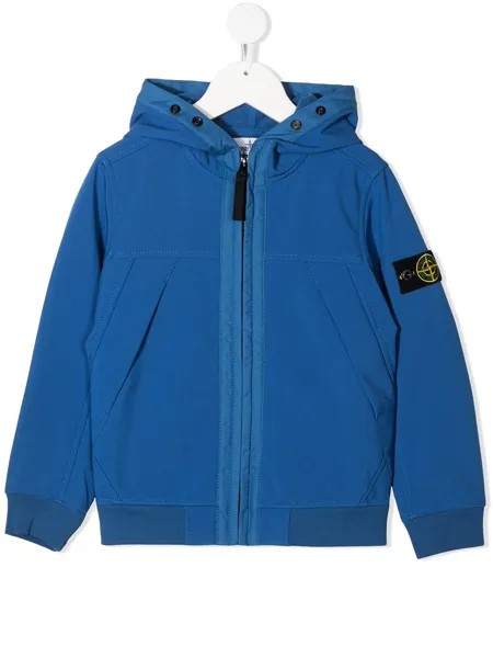 Stone Island Junior куртка Soft Shell с капюшоном