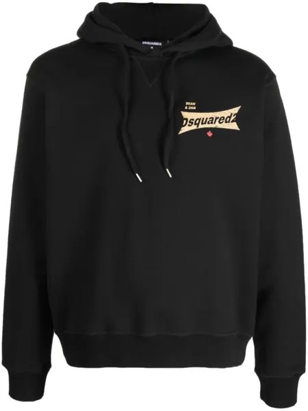 Dsquared2 худи с логотипом, черный