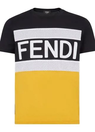 Fendi футболка с логотипом