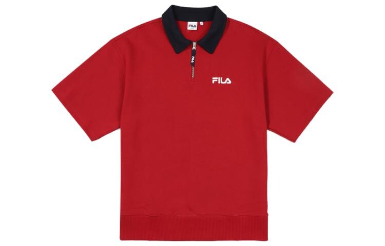 Рубашка поло унисекс красная Fila, красный