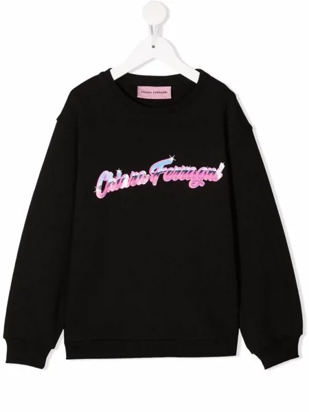 Chiara Ferragni Kids толстовка с длинными рукавами и логотипом