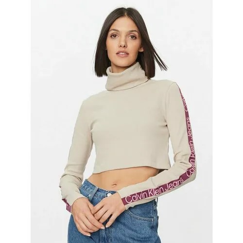 Лонгслив Calvin Klein Jeans, размер XXL [INT], бежевый