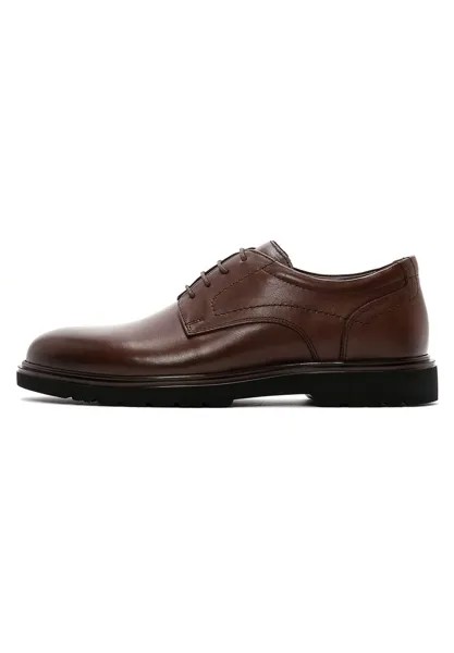 Деловые туфли на шнуровке CLASSIC Derimod, цвет brown