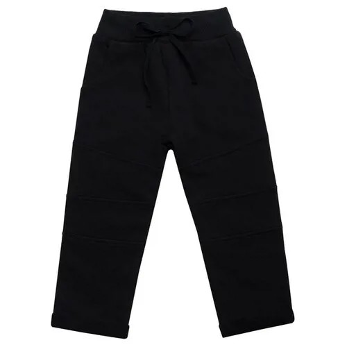 Брюки для мальчика Diva Kids, 110 размер, черный, с карманами, c начесом/штаны для мальчика