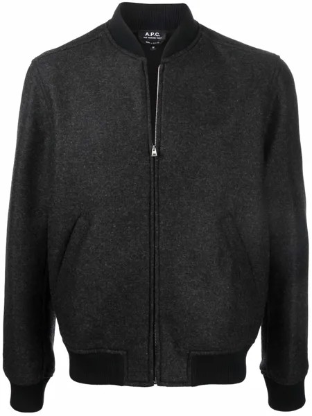 A.P.C. бомбер с контрастным воротником