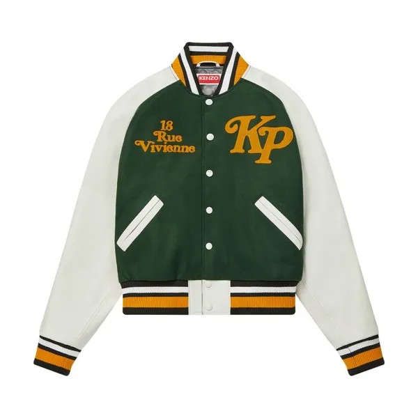 Куртка Kenzo By Verdy Varsity 'Dark Khaki', зеленый