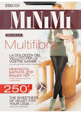 Колготки MiNiMi Multifibra 250 den, размер 4-L, nero (черный)