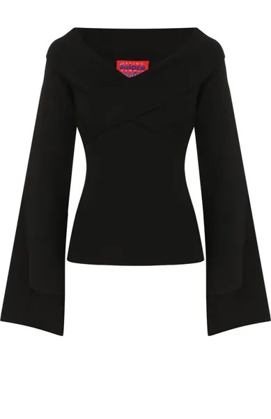 Однотонный топ асимметричного кроя из вискозы Solace London