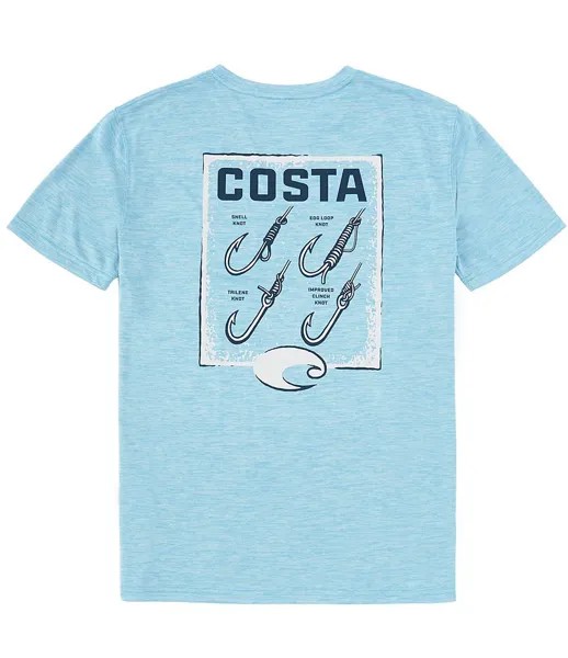 Футболка Costa с короткими рукавами Tech How To Hooks, синий