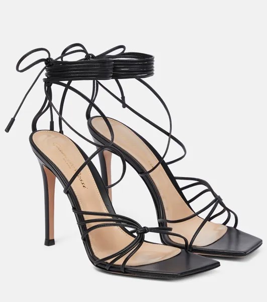 Кожаные сандалии Sylvie 110 Gianvito Rossi, черный