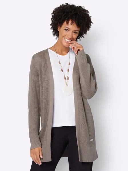 Кардиган в стиле casual Casual Looks, коричневый