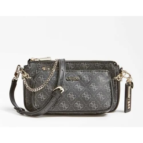 Сумка кросс-боди GUESS, серый, черный