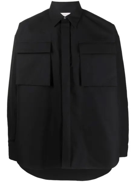Рубашка с карманами Alexander McQueen, черный