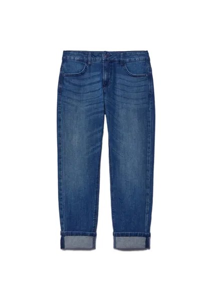 Джинсы приталенного кроя Slim Carrot Fit Sisley, синие