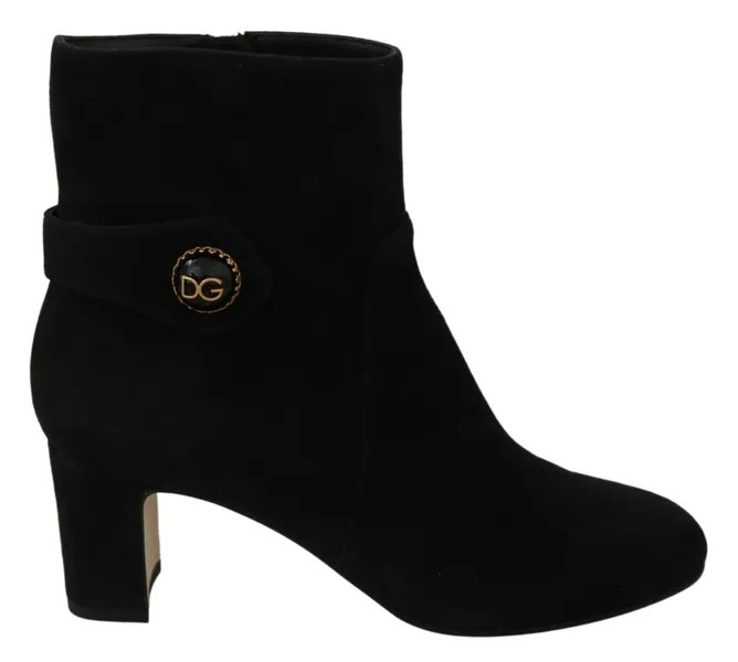 DOLCE - GABBANA Обувь Черные замшевые сапоги до середины икры на молнии EU35 / US4,5 Рекомендуемая розничная цена 1200 долларов США