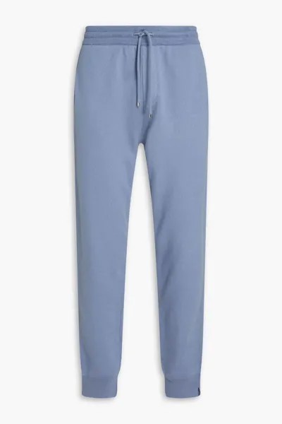 Спортивные брюки из смеси хлопка и кашемира с кулиской Dunhill, светло-синий