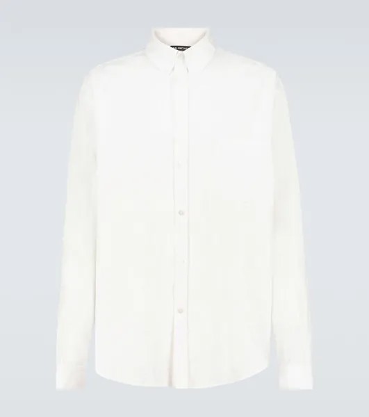 Хлопковая рубашка Balenciaga, белый