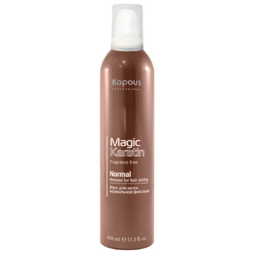 Kapous Professional мусс Magic Keratin нормальной фиксации, 400 мл