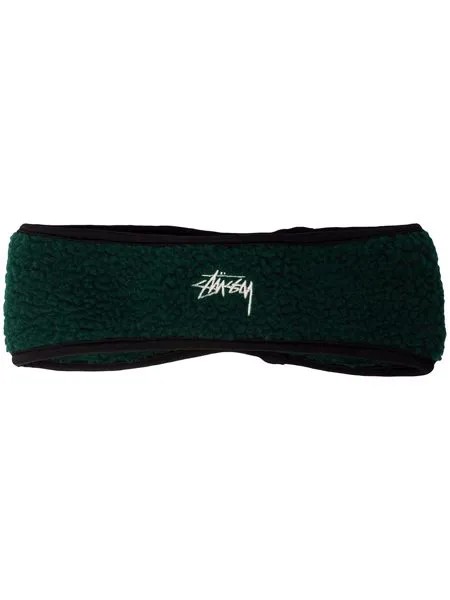 Stussy solid polar fleece headband
