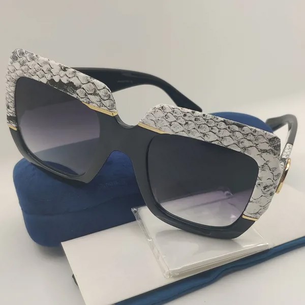 2022 Квадратные Солнцезащитные очки из ацетата со змеиной кожей для женщин брендовые дизайнерские черные затемненные защитные очки женские солнцезащитные очки UV400