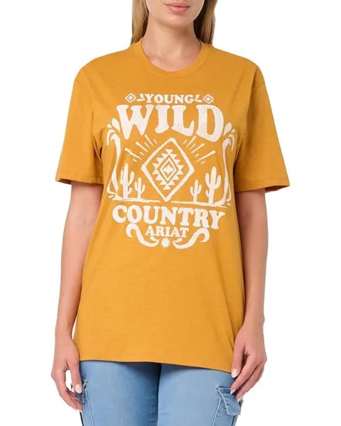 Футболка Ariat Wild Country, цвет Beige/Khaki
