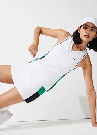 Женская эластичная теннисная майка Lacoste SPORT