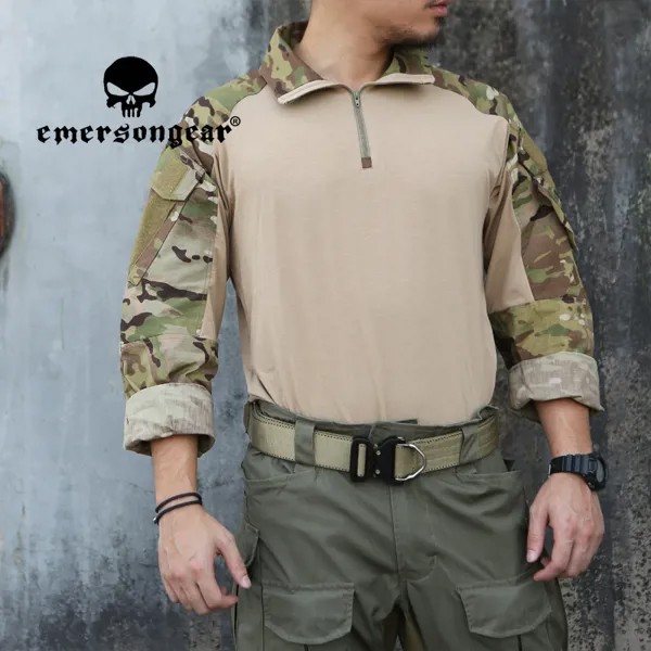 EmersonGear G3 тактические боевые рубашки мужские топы футболки Охота страйкбол военная уличная спортивная одежда Камуфляж Туризм
