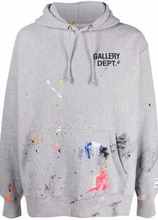 GALLERY DEPT. худи с эффектом разбрызганной краски и логотипом