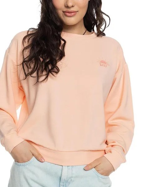 Толстовка с круглым вырезом Roxy Top Surfing Moonlight, розовый